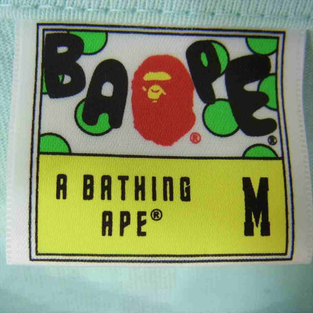 A BATHING APE アベイシングエイプ × HEBRU BRANTLEY へブルブラントリー Tシャツ ライトブルー系【中古】