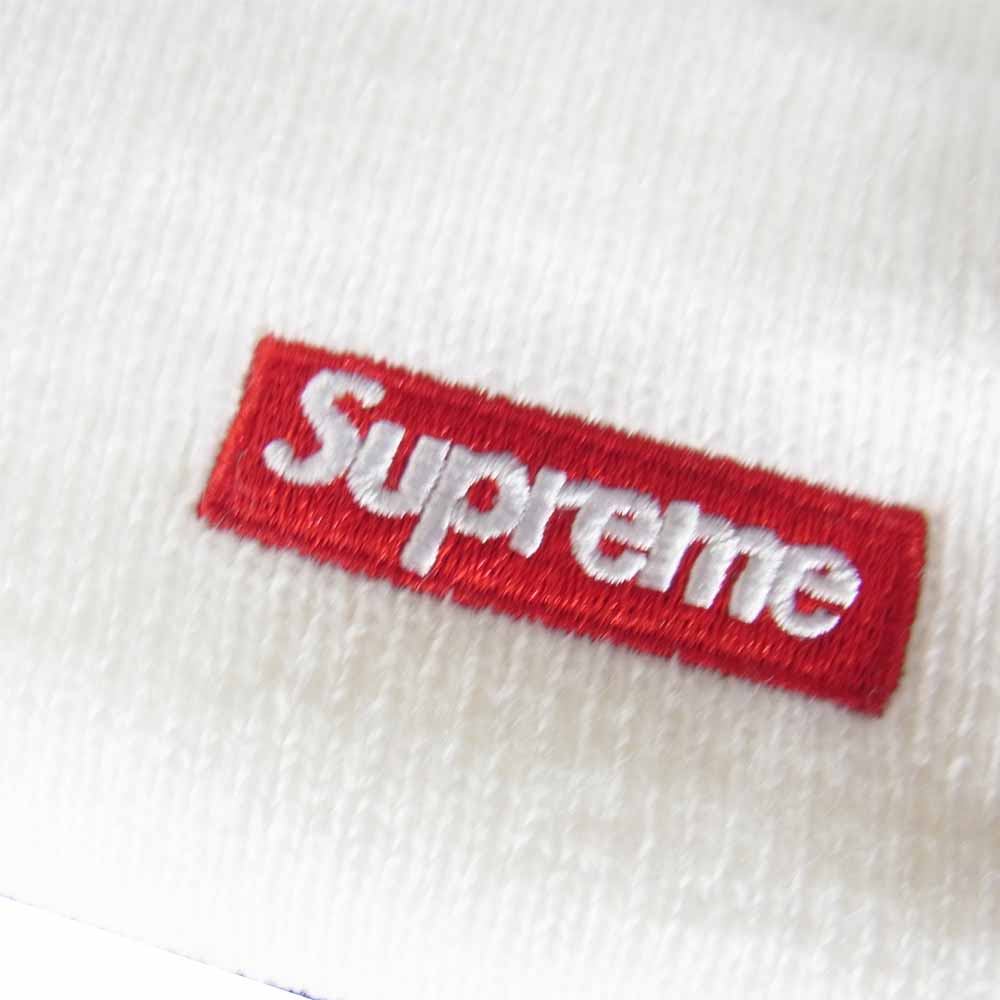 Supreme シュプリーム 16AW New Era Chenille Script Beanie ニューエラ スクリプト ボンボン ビーニー ホワイト系【美品】【中古】