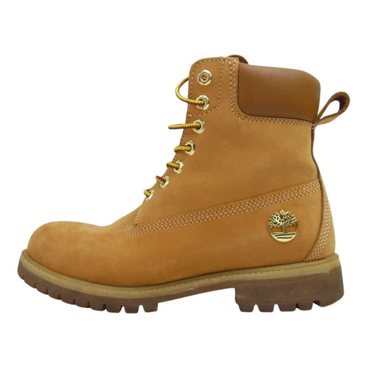 Timberland ティンバーランド × STUSSY ステューシー 6129A サイドジップ イエローブーツ ライトブラウン系 27cm【中古】