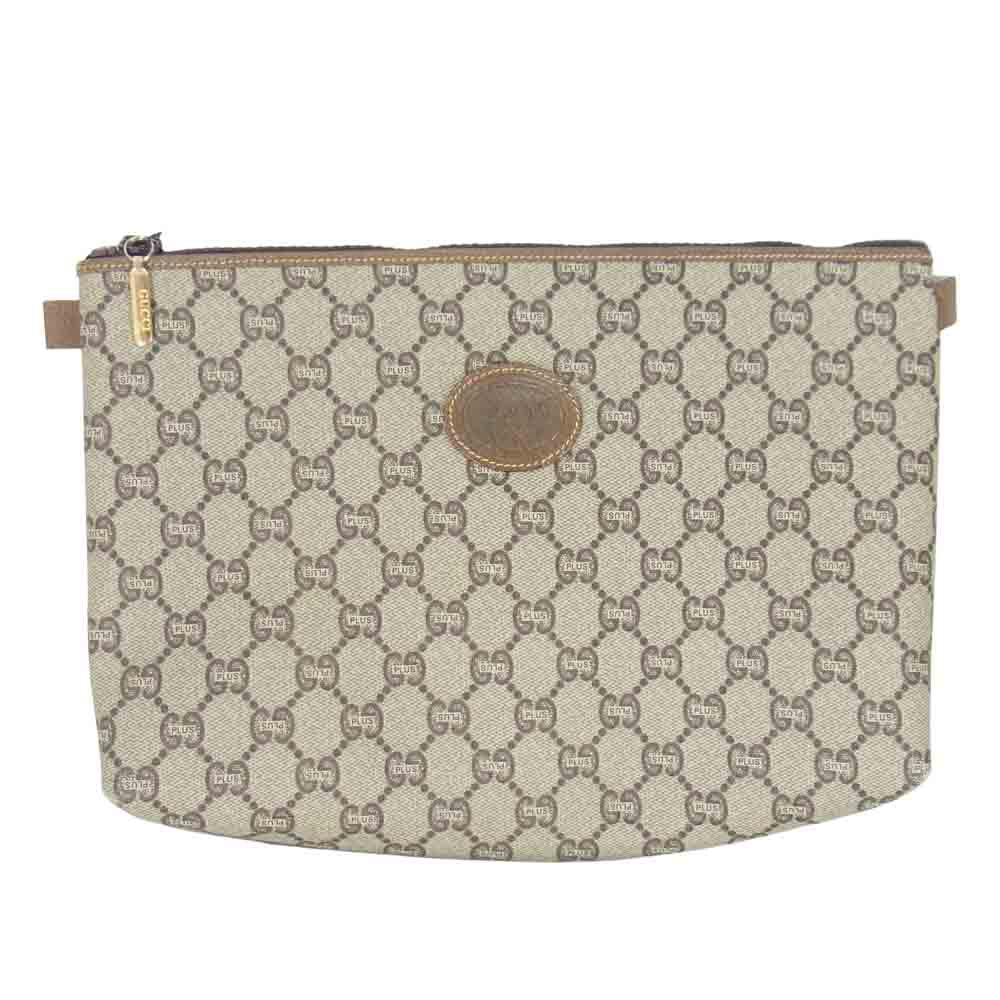 GUCCI グッチ PLUS プラス オールド クラッチ セカンド バッグ ブラウン系【中古】