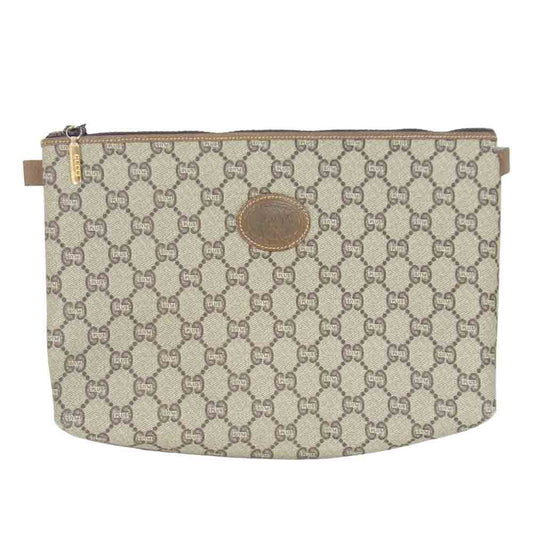 GUCCI グッチ PLUS プラス オールド クラッチ セカンド バッグ ブラウン系【中古】