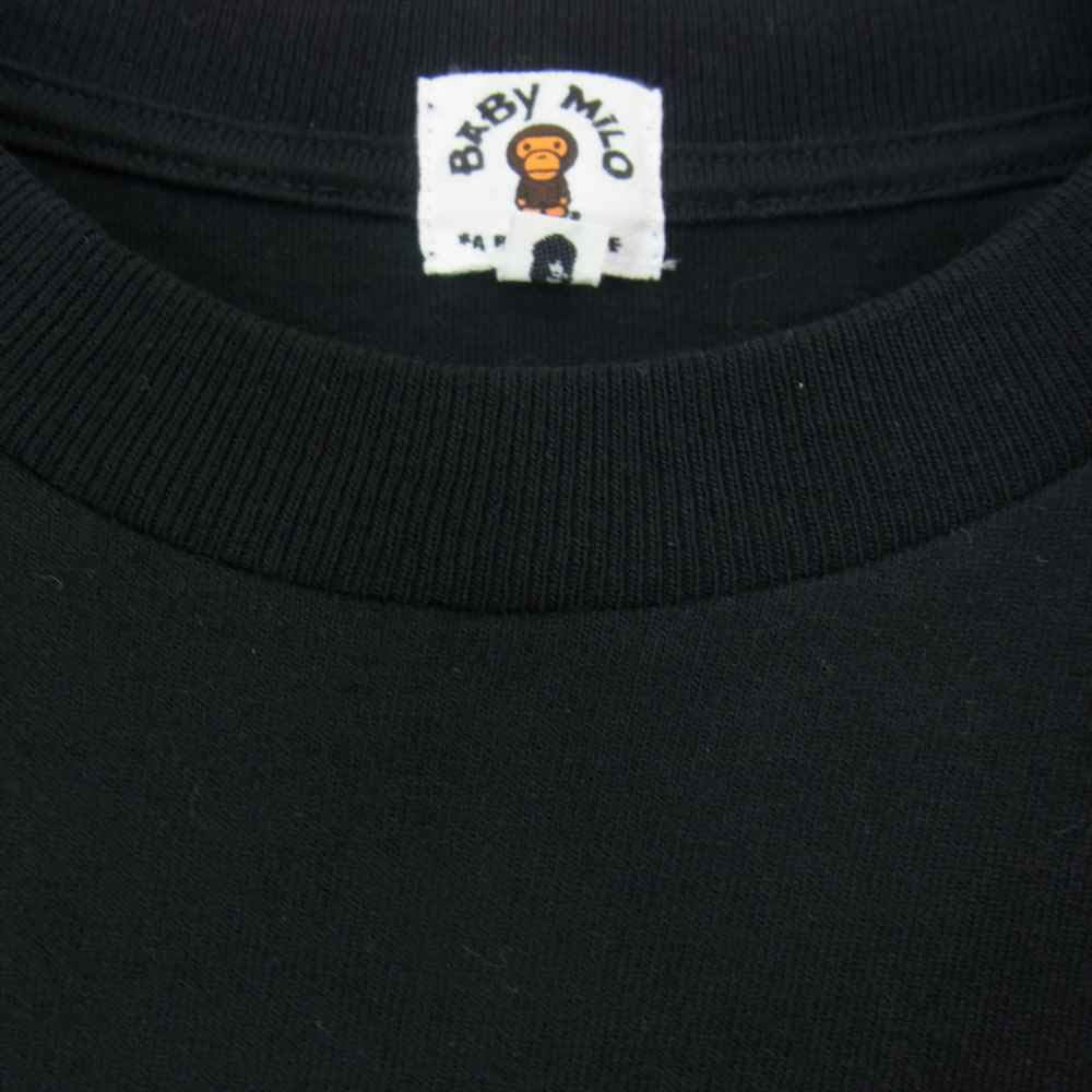 A BATHING APE アベイシングエイプ BAPE BABY MILO ベイビーマイロ × SANLIO サンリオ キティちゃん Tシャツ ブラック系【美品】【中古】