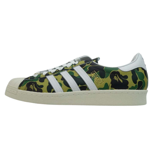 adidas アディダス × APE エイプ GZ8981 SUPERSTAR 80S BAPE スーパースター ローカット スニーカー 27.5cm【新古品】【未使用】【中古】