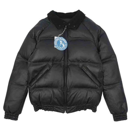 HYSTERIC GLAMOUR ヒステリックグラマー 02183LB01296 Leather Down Jacket レザー ダウンジャケット ブラック系 S【新古品】【未使用】【中古】