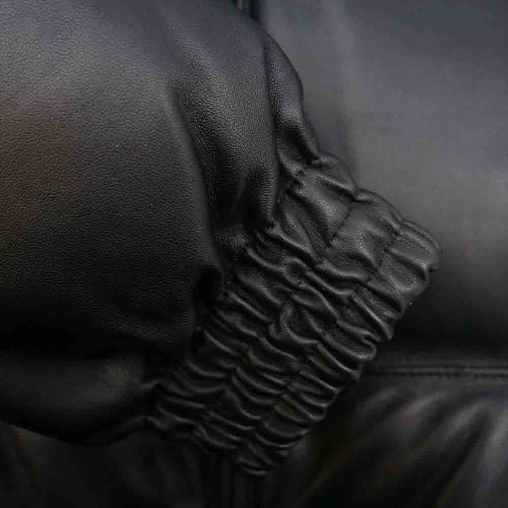 HYSTERIC GLAMOUR ヒステリックグラマー 02183LB01296 Leather Down Jacket レザー ダウンジャケット ブラック系 S【新古品】【未使用】【中古】