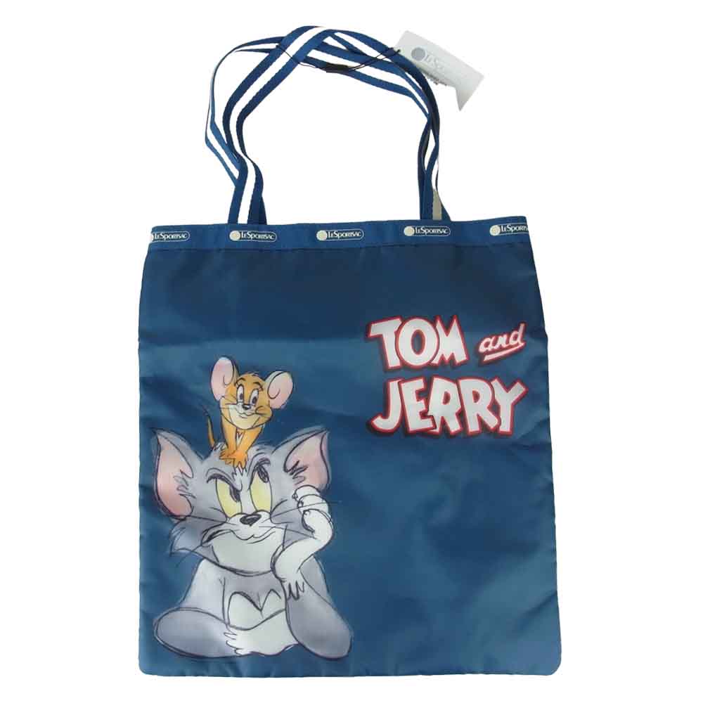 レスポートサック トム&ジェリー ナイロン トートバッグ ネイビー系【新古品】【未使用】【中古】