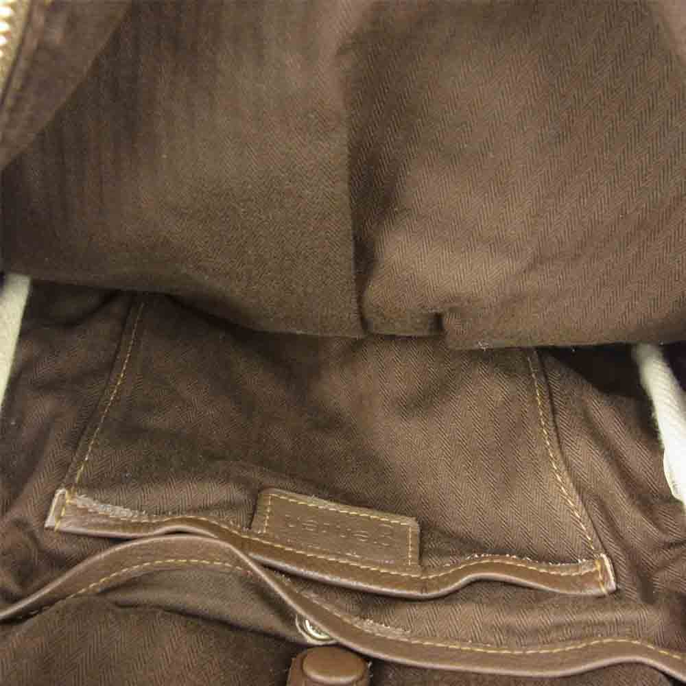 ゲンテン レザー リュック バッグ ブラウン系【中古】