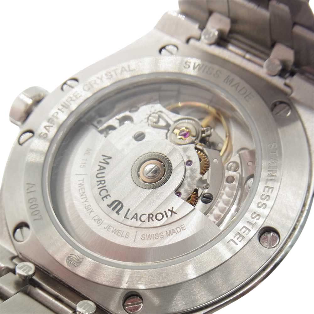 MAURICE LACROIX モーリスラクロア AI6007-SS002-330-1 国内正規取扱店2021年9月購入品 アイコン オートマティック ウォッチ 自動巻 腕時計 シルバー系【中古】