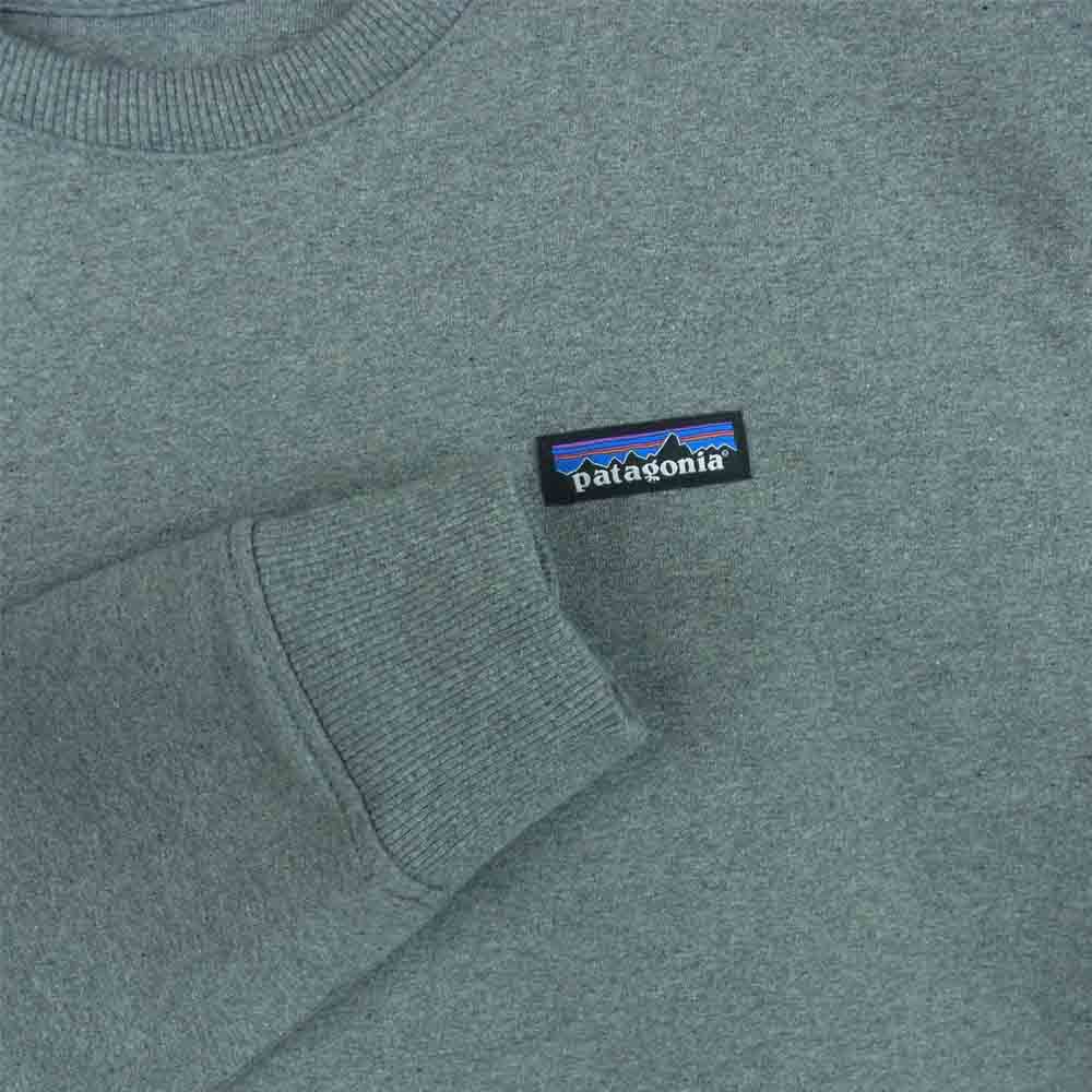 patagonia パタゴニア 20AW 39543 P-6 Label Uprisal Crew Sweatshirt ラベル アップライザル クルー スウェット シャツ トレーナー グレー系 M【極上美品】【中古】