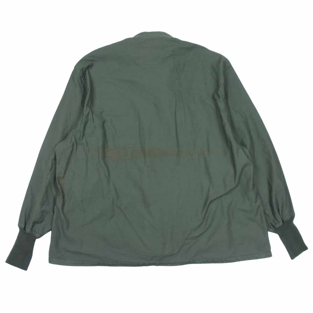 ミリタリー 1987年製 CHEMICAL PROTECTIVE LINER SHIRT ケミカルプロテクティブ 化学保護 ライナー シャツ グリーン系 L【中古】