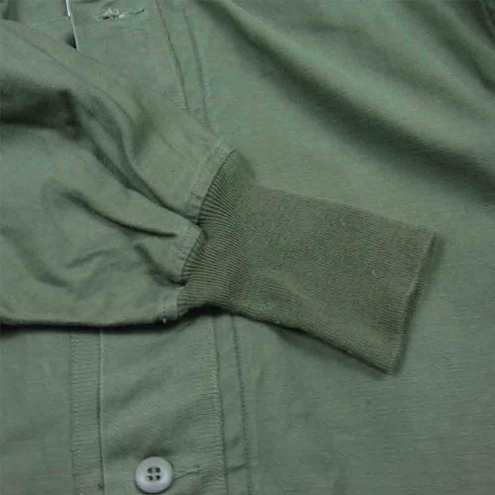 ミリタリー 1987年製 CHEMICAL PROTECTIVE LINER SHIRT ケミカルプロテクティブ 化学保護 ライナー シャツ グリーン系 L【中古】