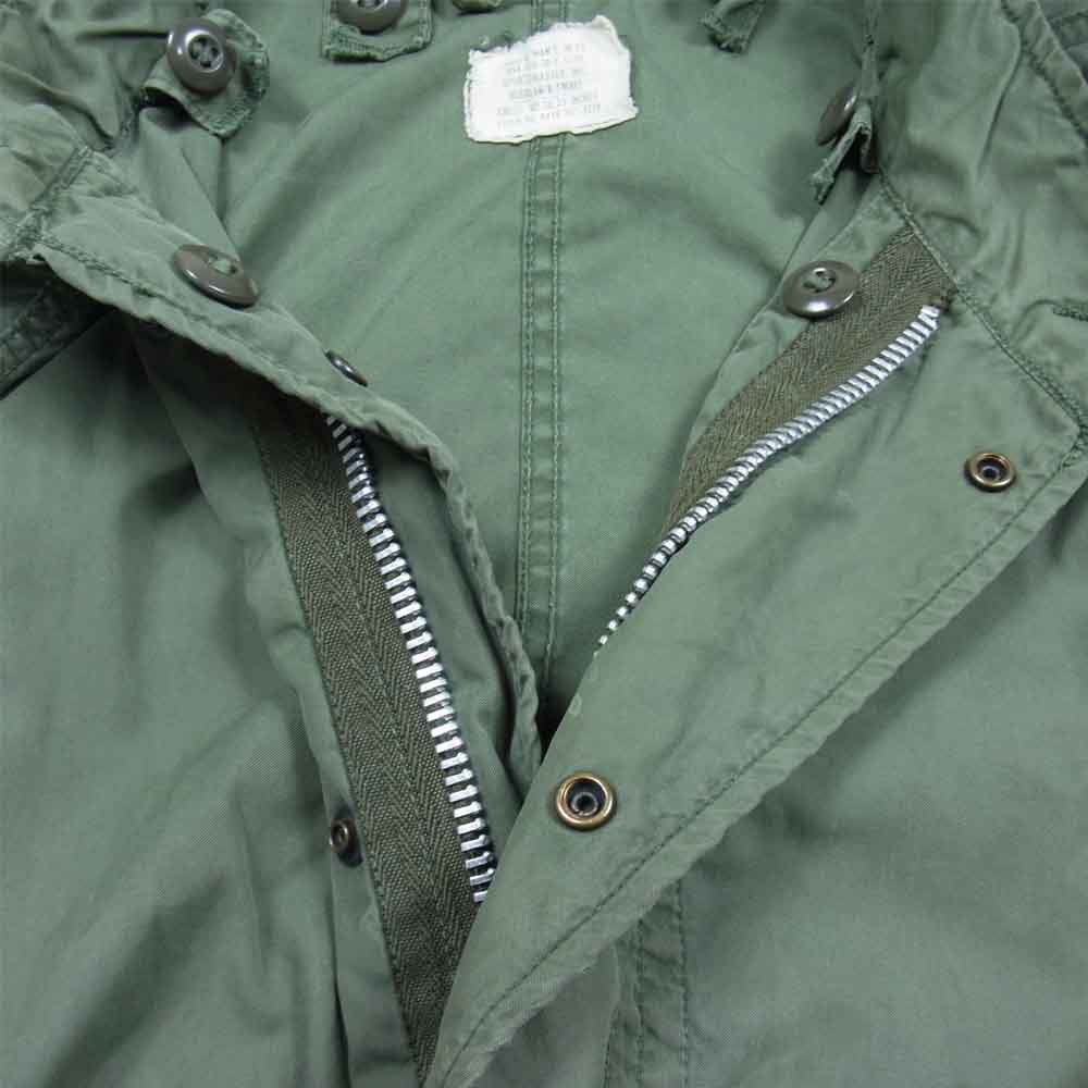 ミリタリー 1970年製 DSA 100-70-C-1370 SPORTSMASTER,INC.製 アルミジップ M-65 コート カーキ系 XS【中古】