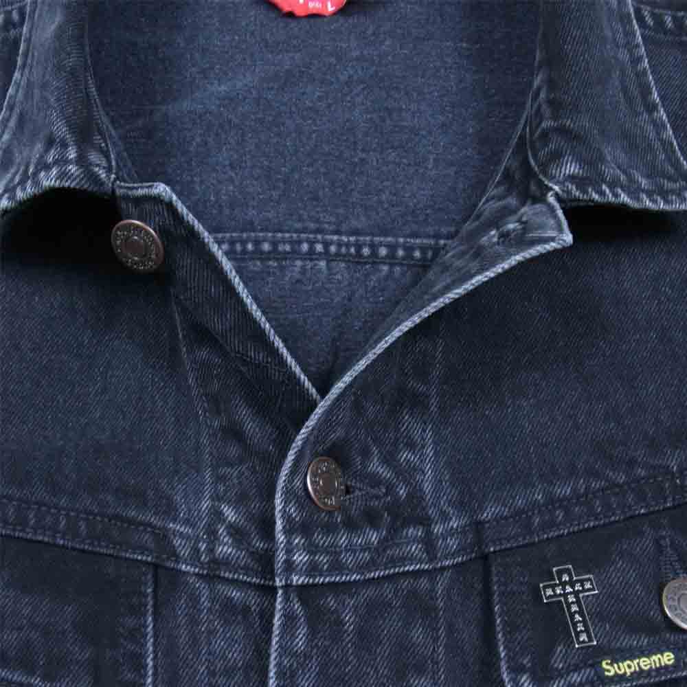 Supreme シュプリーム ×Black Sabbath 16SS Denim Trucker Jacket ブラック サバス デニム トラッカー ジャケット ブラック系 L【中古】