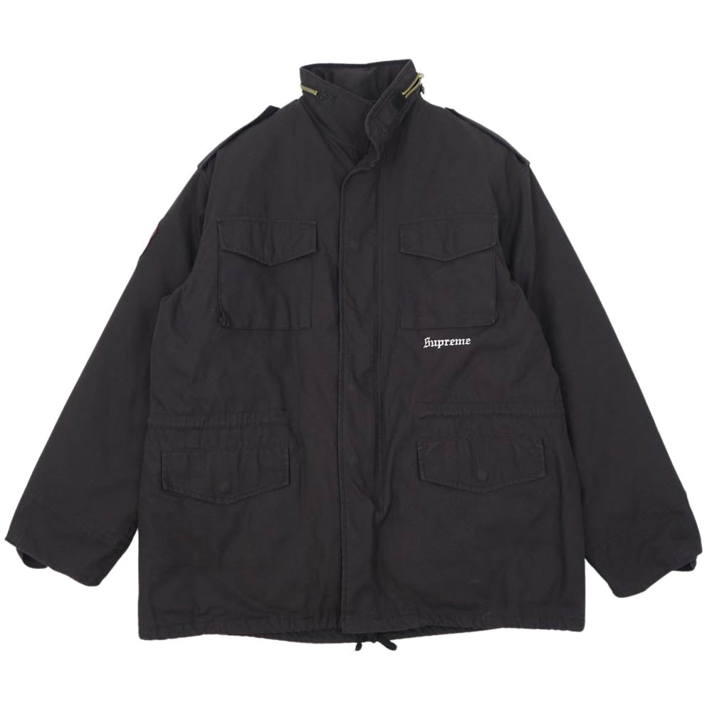 Supreme シュプリーム x Slayer 16AW Eagle M-65 Jacket スレイヤー  着脱可能ライナー付属 ミリタリー ジャケット ブラック系 L【中古】