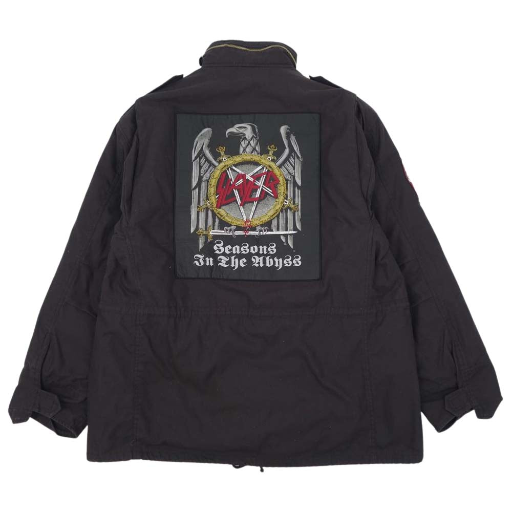 Supreme シュプリーム x Slayer 16AW Eagle M-65 Jacket スレイヤー  着脱可能ライナー付属 ミリタリー ジャケット ブラック系 L【中古】