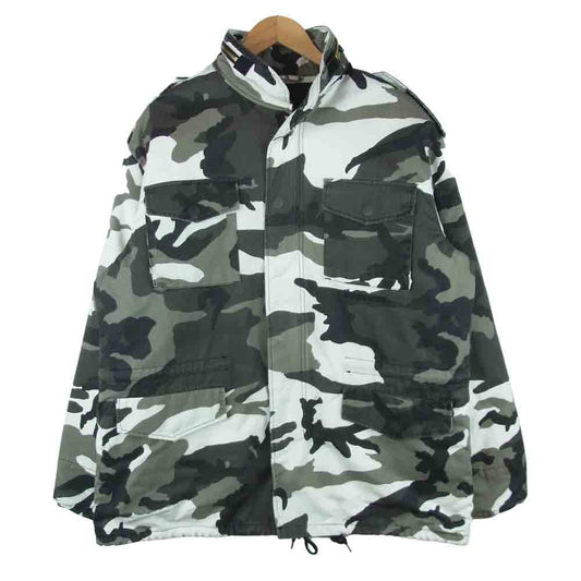 Supreme シュプリーム Slayer 16AW Eagle M-65 Jacket スレイヤー 着脱可能ライナー付属 カモ柄 ミリタリー ジャケット グレー系 L【中古】