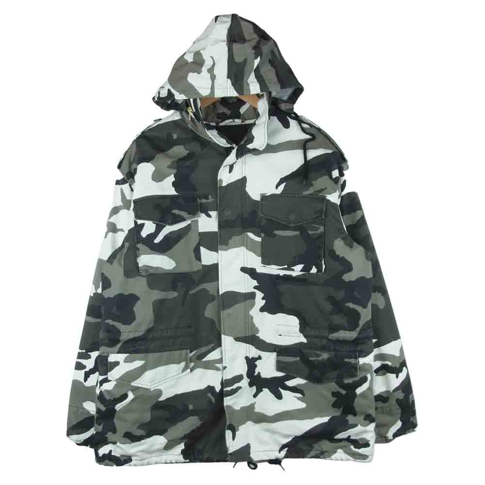 Supreme シュプリーム Slayer 16AW Eagle M-65 Jacket スレイヤー 着脱可能ライナー付属 カモ柄 ミリタリー ジャケット グレー系 L【中古】