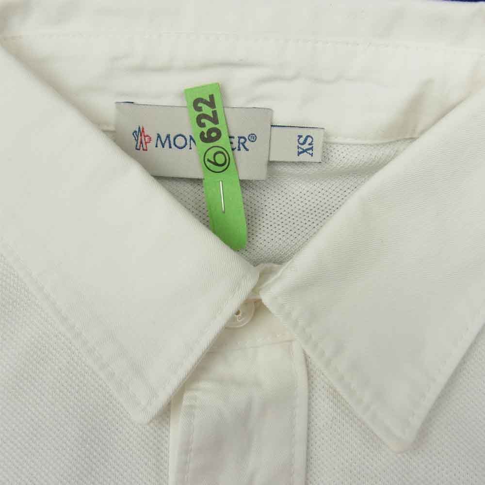 正規品 モンクレール 半袖シャツ ポロシャツ ネイビー サイズXS ストレッチ