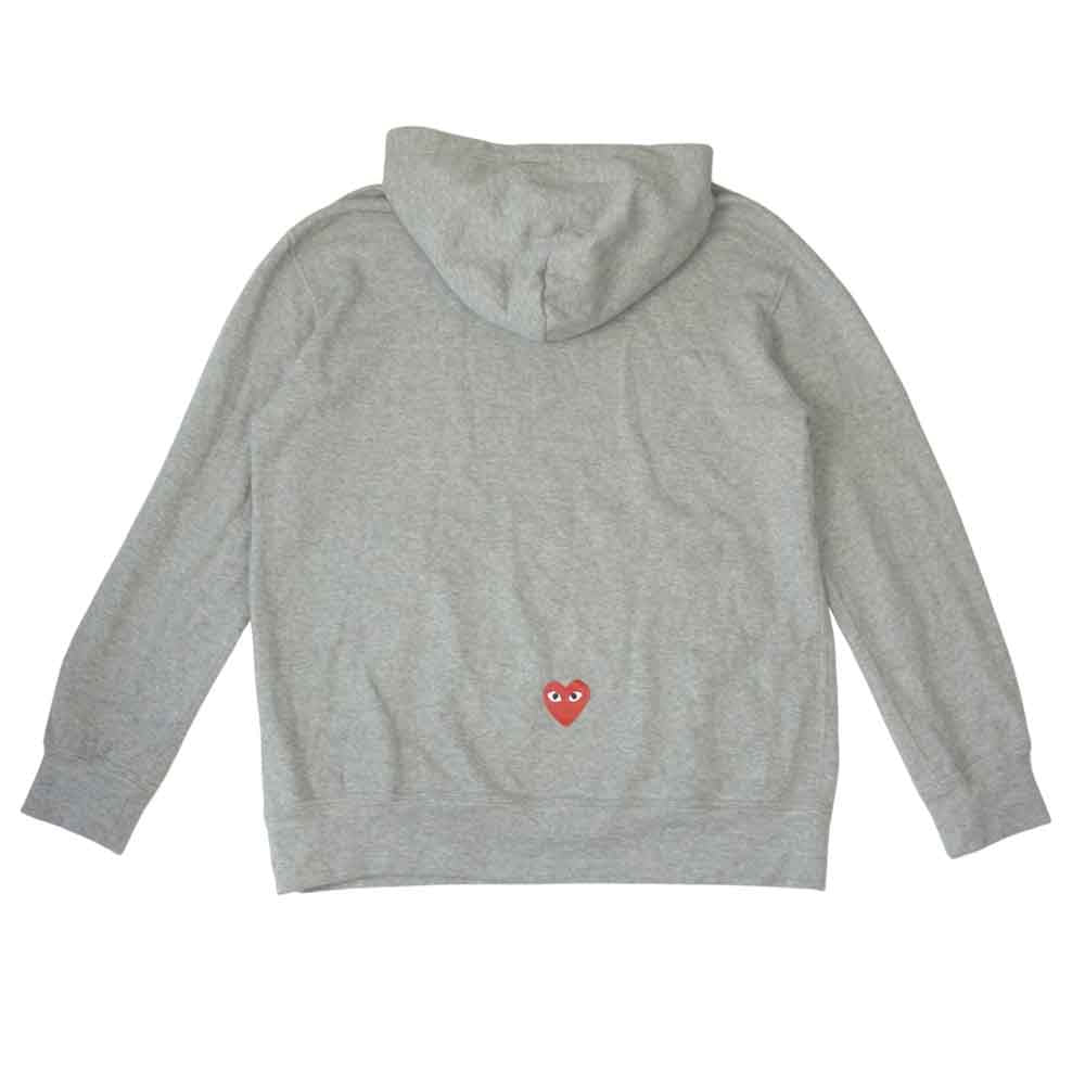 COMME des GARCONS コムデギャルソン PLAY × NIKE 21SS AE-T404 Hoodie パーカー グレー系 XXL【中古】