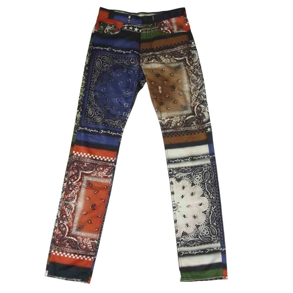 JEAN-PAUL GAULTIER ジャンポールゴルチエ PRJH-IA1-2016 国内バスストップ正規品 アーカイブ イタリア製 コットンキュプラ バンダナ ペイズリー パンツ マルチカラー系 30【中古】