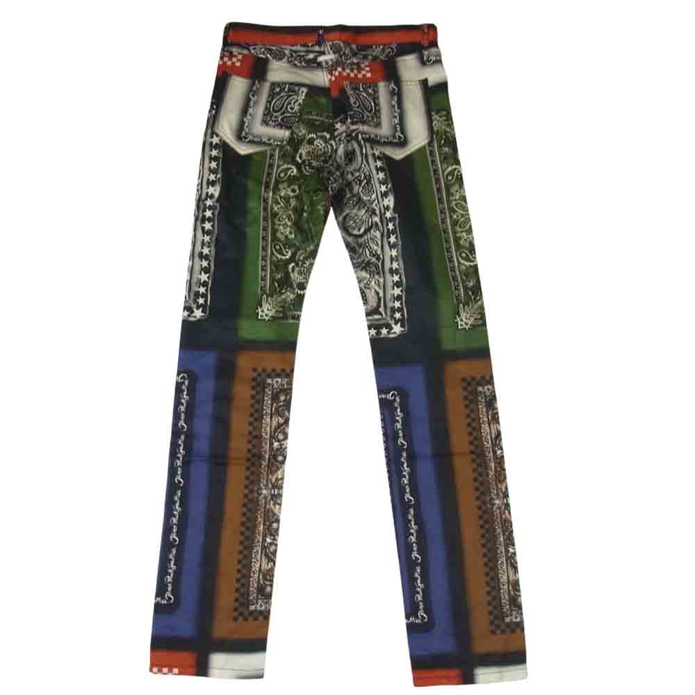 JEAN-PAUL GAULTIER ジャンポールゴルチエ PRJH-IA1-2016 国内バスストップ正規品 アーカイブ イタリア製 コットンキュプラ バンダナ ペイズリー パンツ マルチカラー系 30【中古】