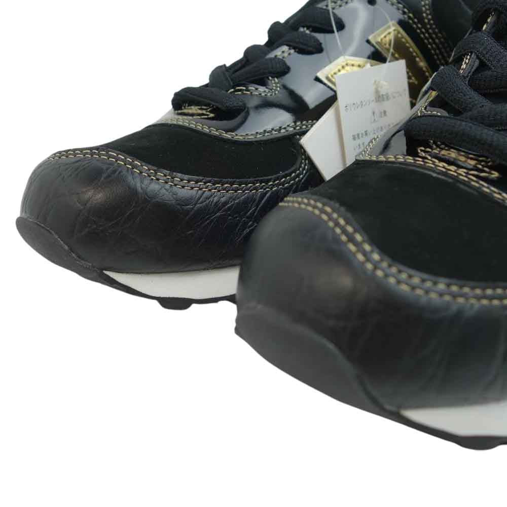 NEW BALANCE ニューバランス M574 BKG × ミタスニーカーズ × ヴィクティム Victim ローカットスニーカー ブラック系 ゴールド系 29【新古品】【未使用】【中古】