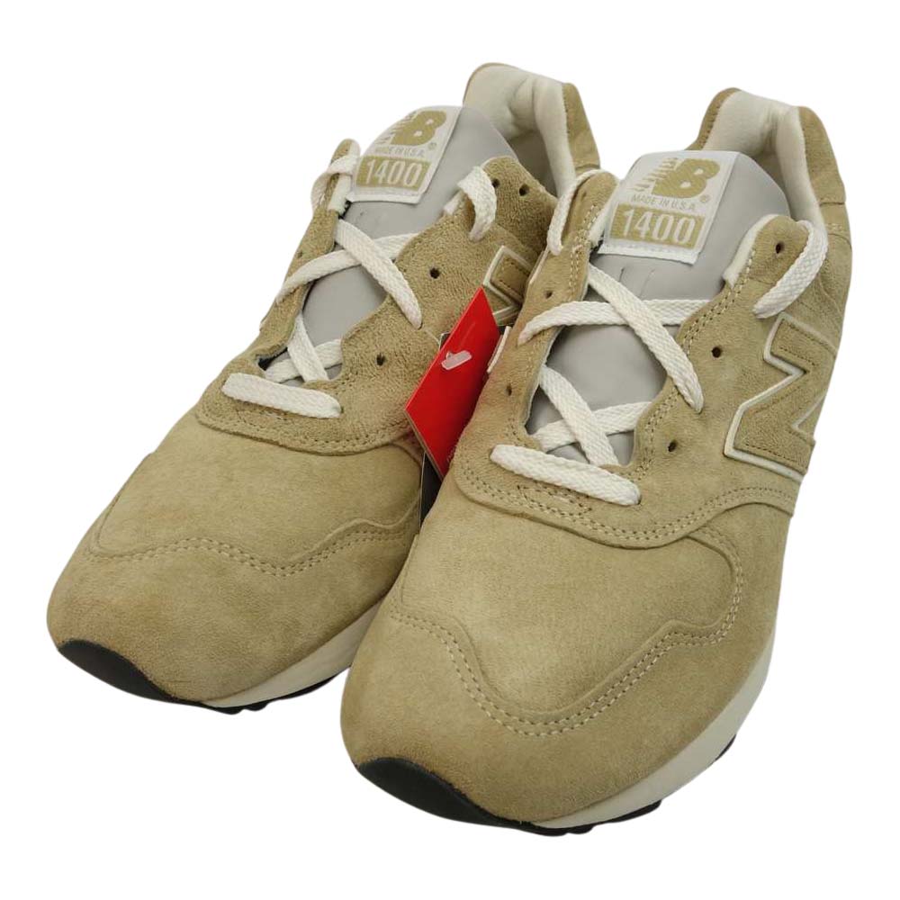 NEW BALANCE ニューバランス M1400BE USA製 ローカットスニーカー ベージュ系 29㎝【新古品】【未使用】【中古】