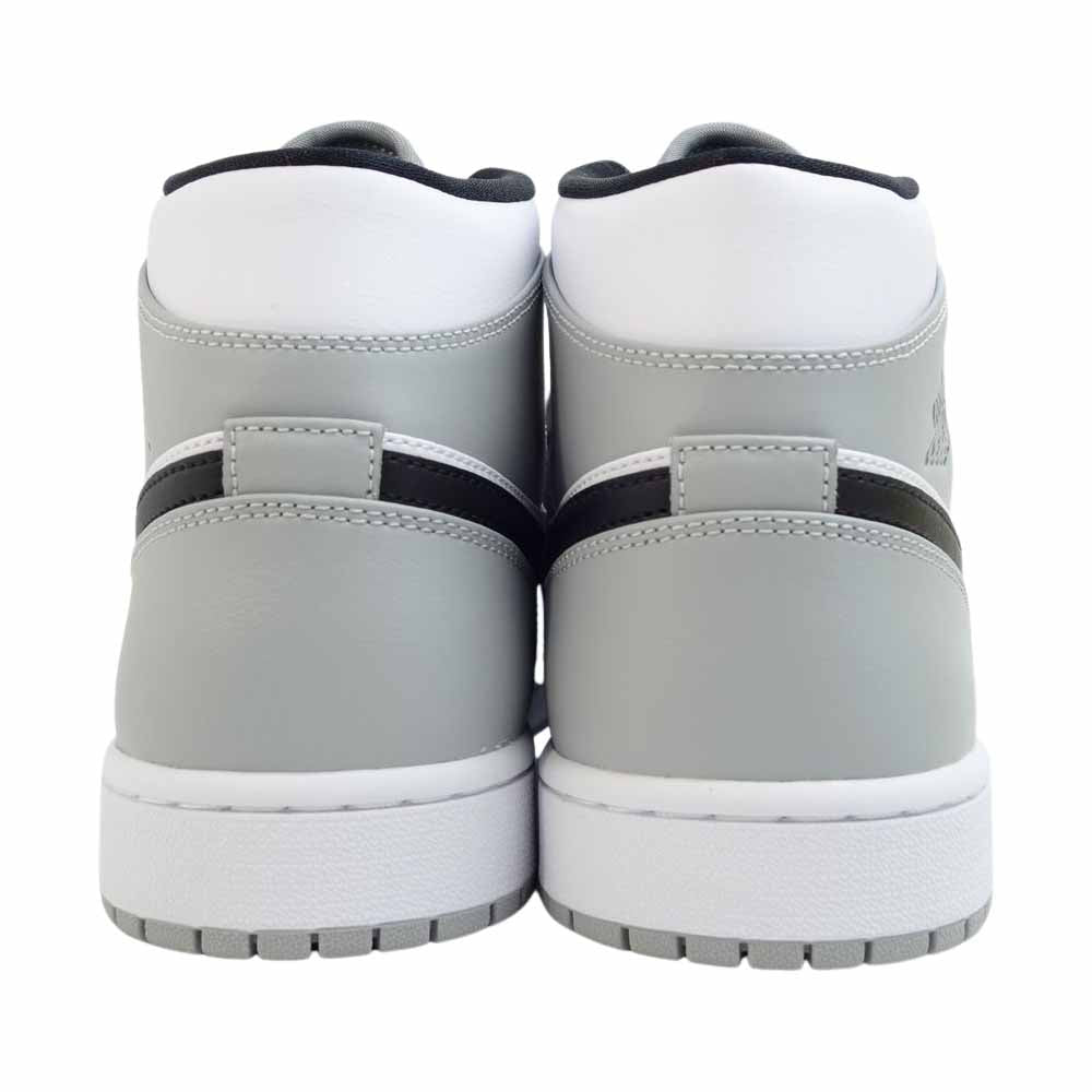 NIKE ナイキ 554724-092 AIR JORDAN 1 MID LIGHT SMOKE GRAY エア ジョーダン ワン ミッド スモーク グレー スニーカー ホワイト系 グレー系 29㎝【新古品】【未使用】【中古】