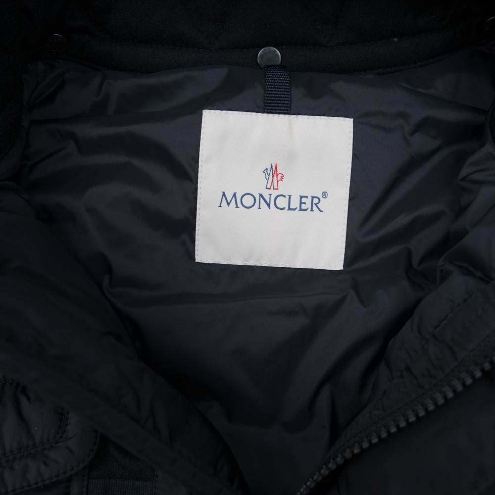 MONCLER モンクレール 国内正規品 JACOB ヤコブ キルト ダウン ジャケット ブラック系 XS【中古】