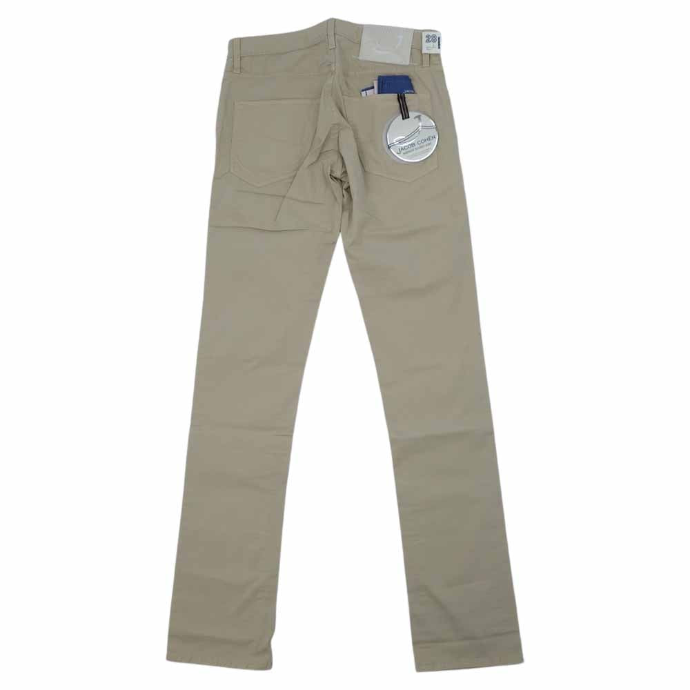JACOB COHEN ヤコブコーエン 国内正規品 PW696 COMF ストレッチ ストレート スリム パンツ ベージュ系 28【新古品】【未使用】【中古】