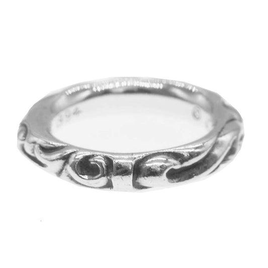CHROME HEARTS クロムハーツ（原本有） SCROLL BAND RING スクロール バンド リング シルバー系 15.5【中古】