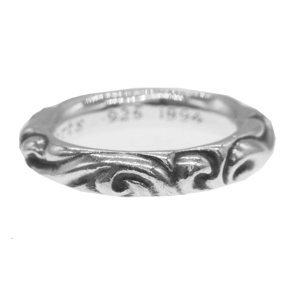 CHROME HEARTS クロムハーツ（原本有） SCROLL BAND RING スクロール バンド リング シルバー系 15.5【中古】