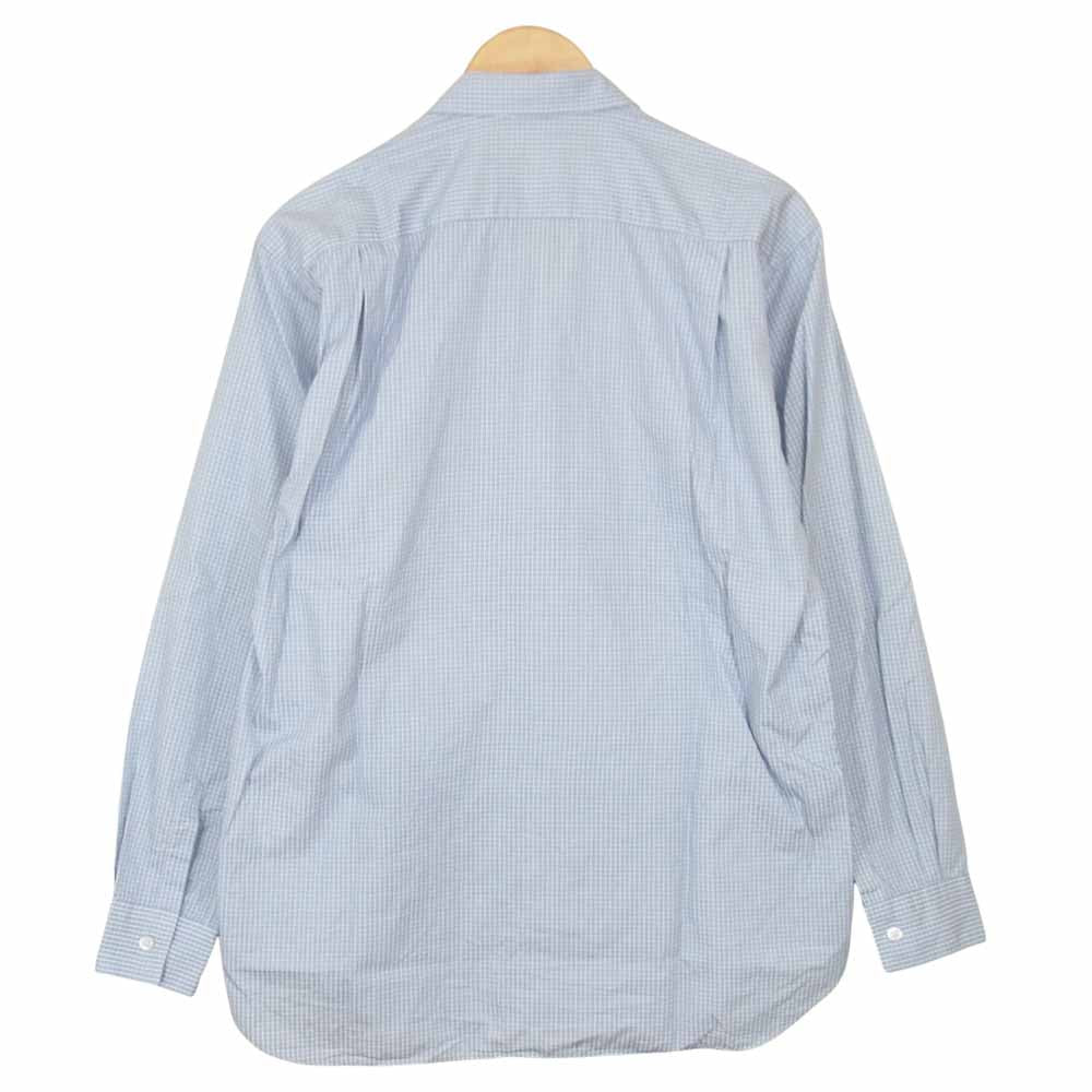 COMME des GARCONS コムデギャルソン SHIRT フランス製 S25052 Square Patchwork Shirt パッチワーク 長袖 シャツ ライトブルー系 M【中古】