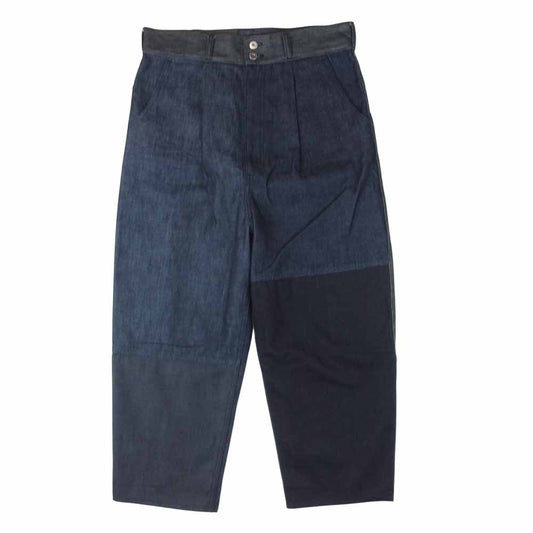 COMME des GARCONS コムデギャルソン HH-P012 切り替え デザイン パッチワーク デニム パンツ INDIGO MIX インディゴブルー系 M【中古】