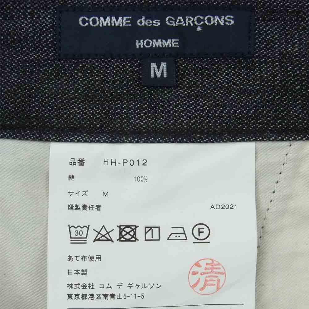 COMME des GARCONS コムデギャルソン HH-P012 切り替え デザイン パッチワーク デニム パンツ INDIGO MIX インディゴブルー系 M【中古】