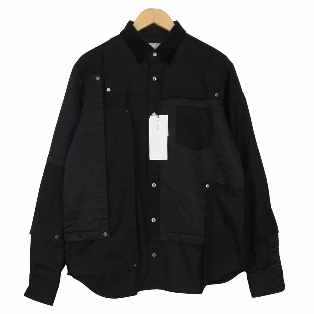 Sacai サカイ 21SS 20-02527M Fabric Combo Shirt ファブリック コンボ