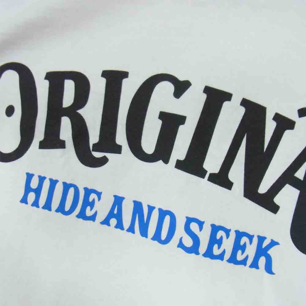 TENDERLOIN テンダーロイン × HIDE AND SEEK ハイドアンドシーク POCKET L/S TEE 20AW 長袖 Tシャツ　 ホワイト系 XL【極上美品】【中古】