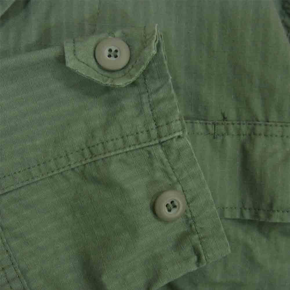 ロスコ BDU シャツ リップストップ ミリタリー カーキ系 S【中古】