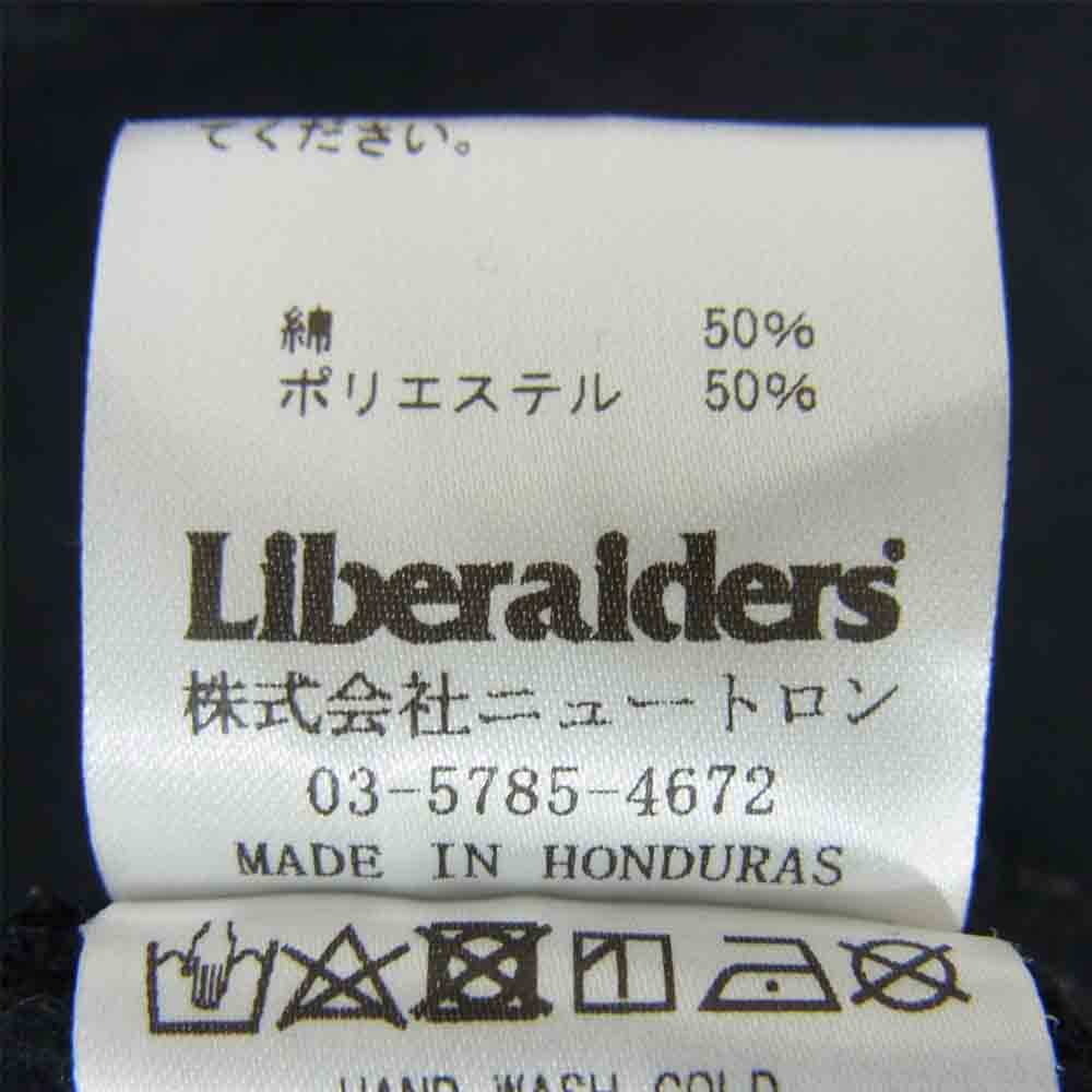 リベレイダース ダメージ加工 ロゴプリント フーディー ブラック系 M【中古】