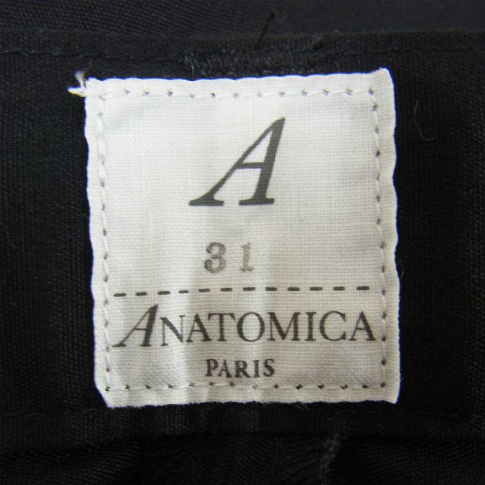 ANATOMICA アナトミカ 530-471-21 S19 トリムフィット スラックス トラウザー ブラック系 31【新古品】【未使用】【中古】