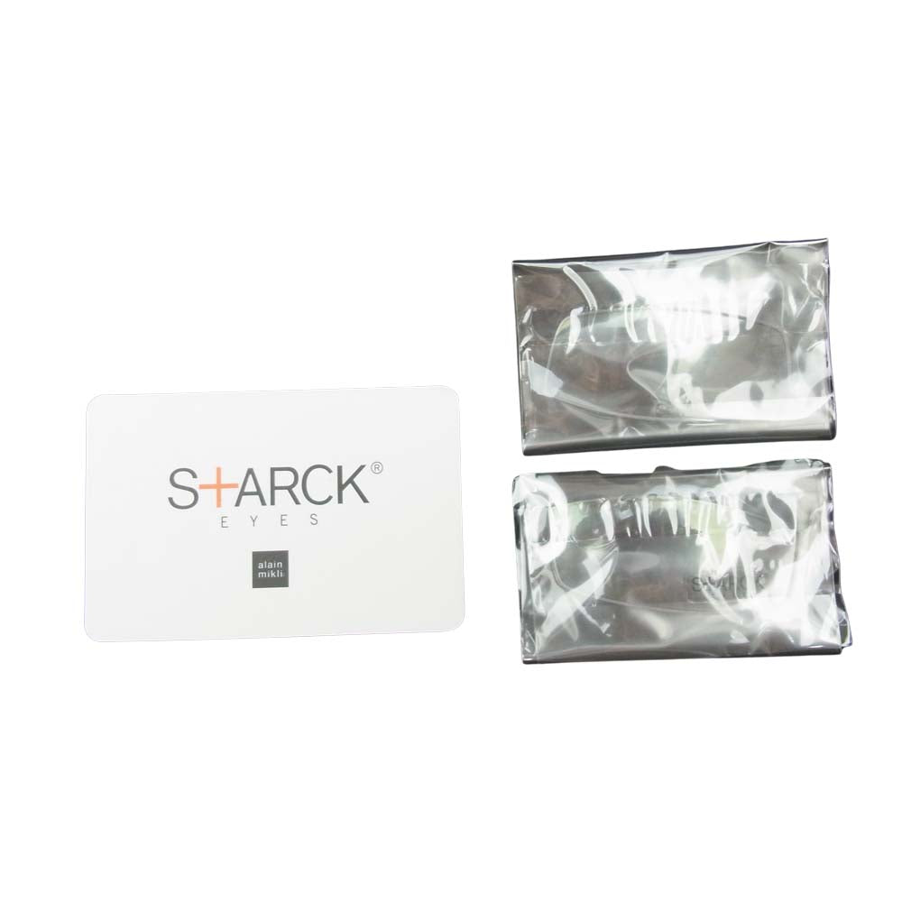 スタルクアイズ PL0001 MOD3 メガネ アイウェア 度入り ブラック系 56□17 140【極上美品】【中古】