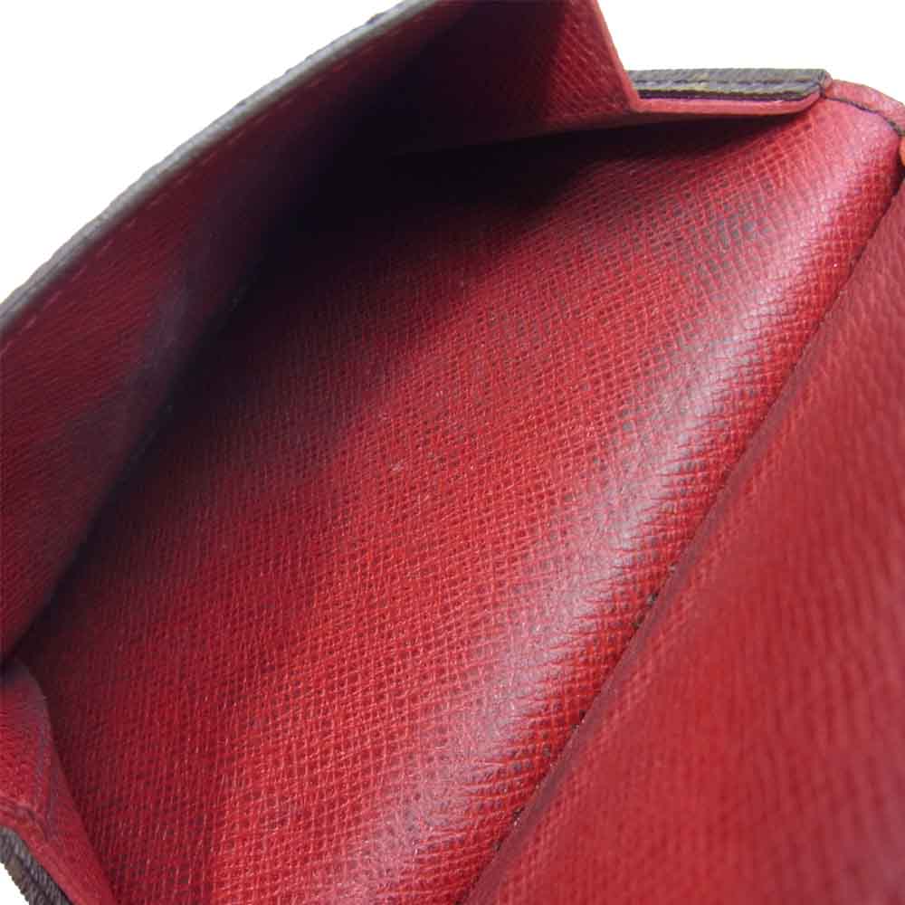 LOUIS VUITTON ルイ・ヴィトン M41938 モノグラム ポルトフォイユ ヴィクトリーヌ ウォレット ブラウン系 レッド系【中古】