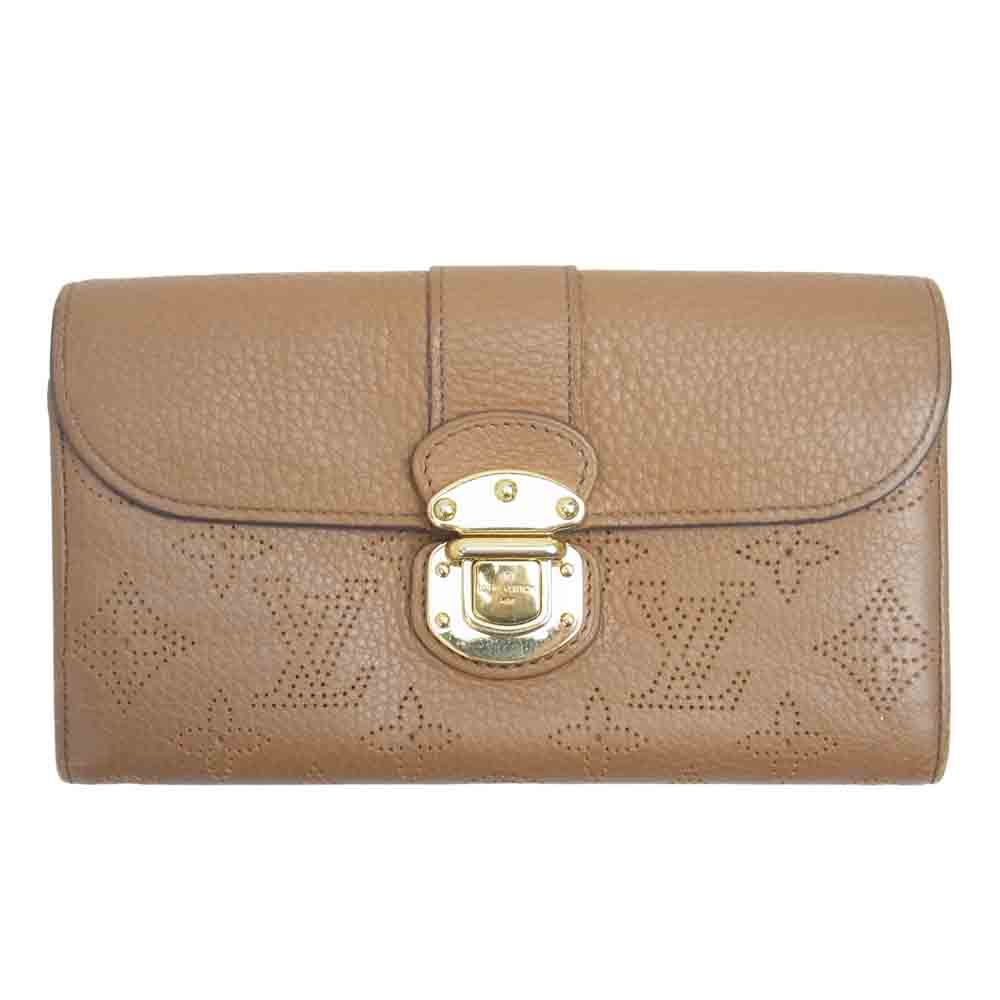 LOUIS VUITTON ルイ・ヴィトン M58138 モノグラム ポルトフォイユ アメリア マヒナ ウォレット ブラウン系【中古】