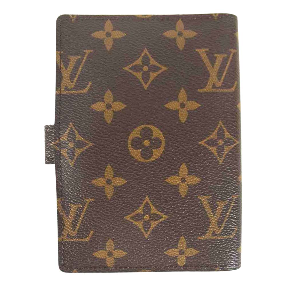LOUIS VUITTON ルイ・ヴィトン R20028 モノグラム トランク アジェンダ PM 手帳 カバー ブラウン系【中古】
