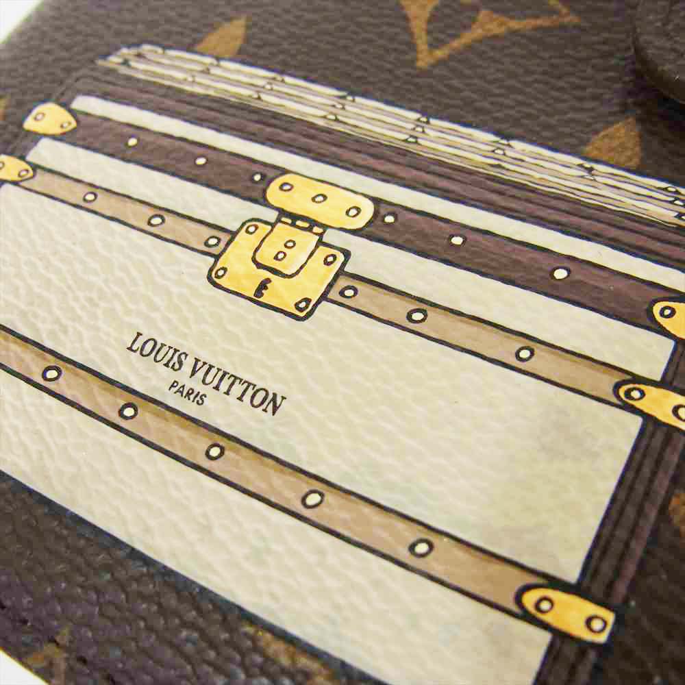 LOUIS VUITTON ルイ・ヴィトン R20028 モノグラム トランク アジェンダ PM 手帳 カバー ブラウン系【中古】