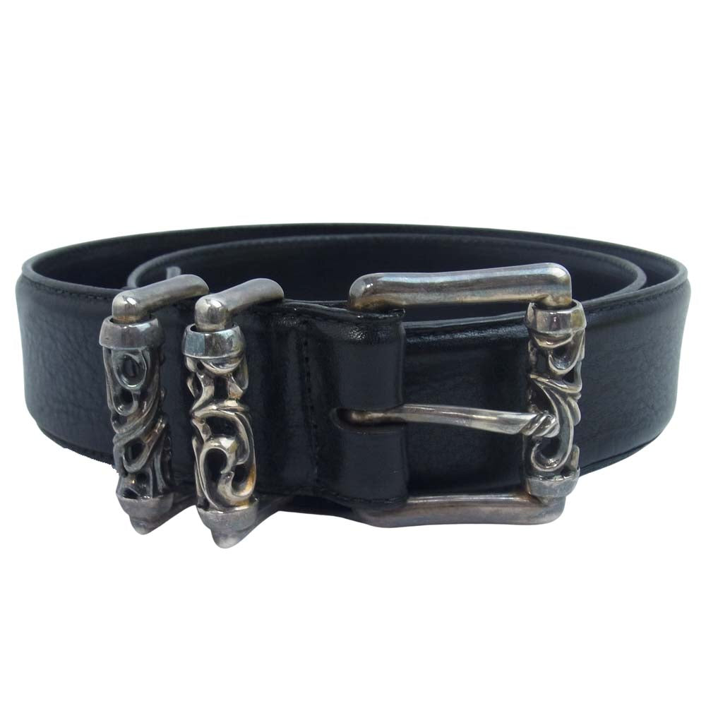 CHROME HEARTS クロムハーツ（原本無） BLT ROLLER 3PC 1.5 inch ローラー ベルト ブラック系【中古】