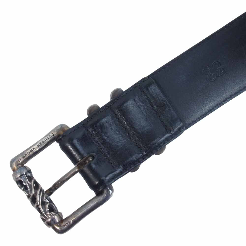 CHROME HEARTS クロムハーツ（原本無） BLT ROLLER 3PC 1.5 inch ローラー ベルト ブラック系【中古】