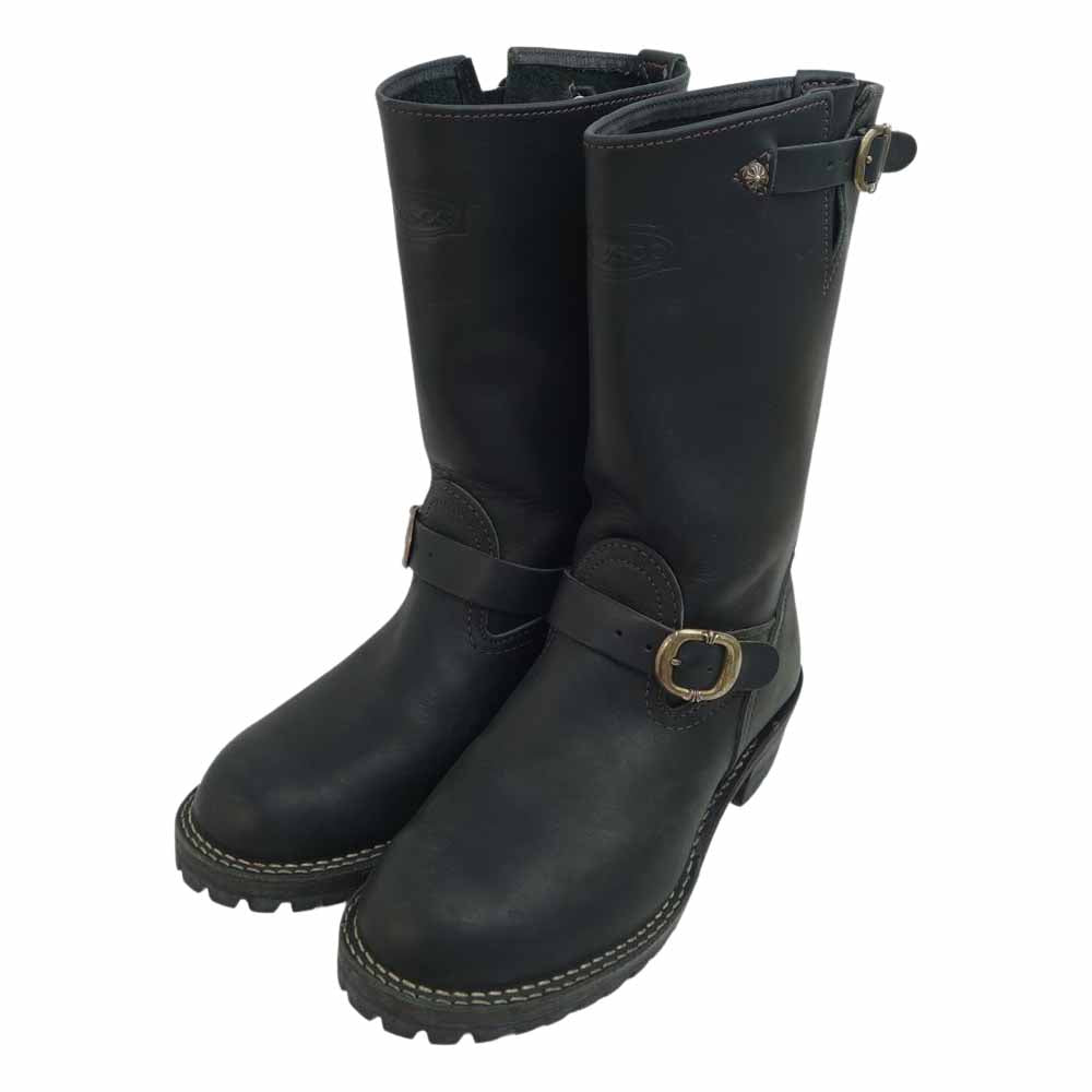 CHROME HEARTS クロムハーツ（原本無） × WESCO ウエスコ カスタムボス エンジニアブーツ ブラック系 8 1/2E【中古】
