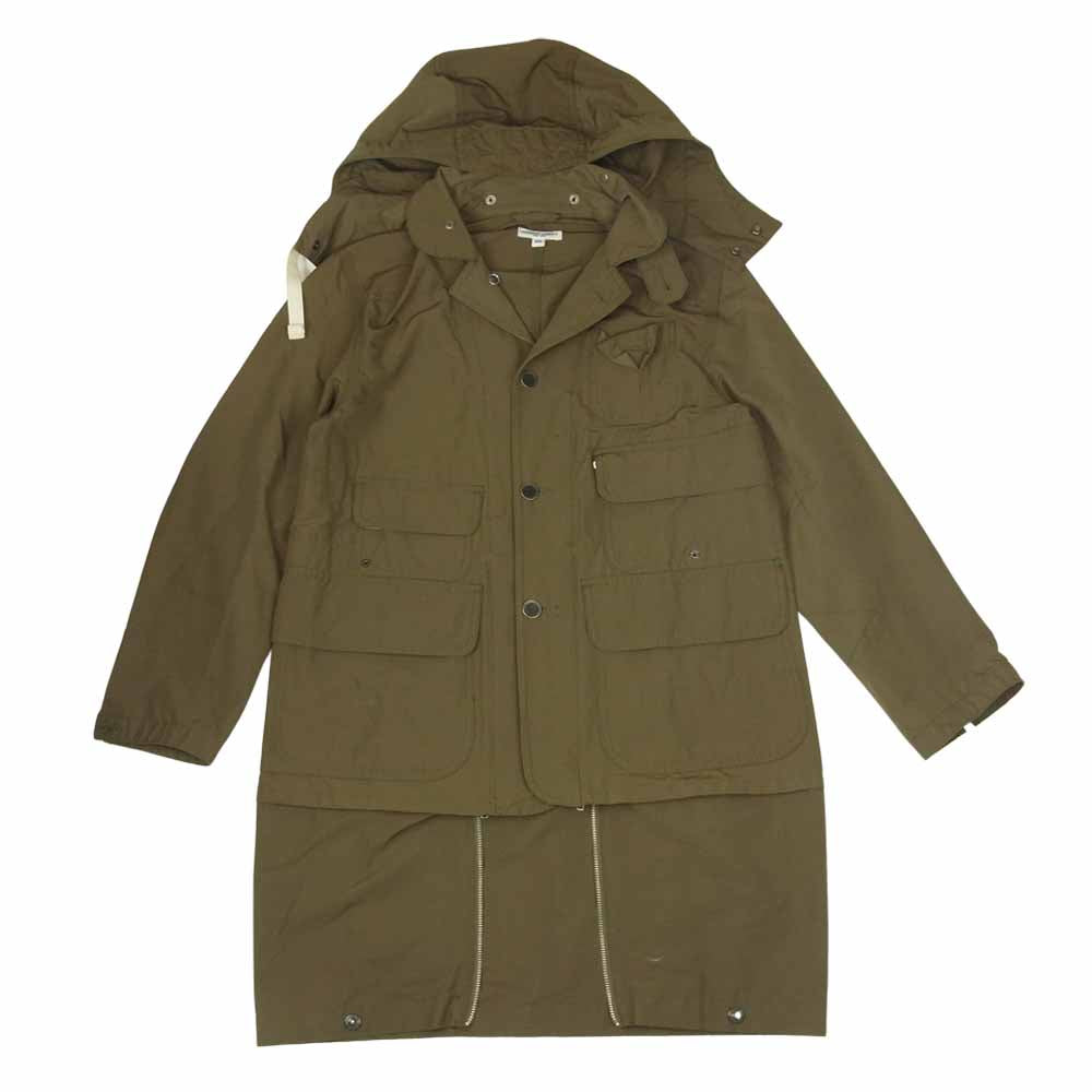 Engineered Garments エンジニアードガーメンツ コットン×ナイロン 2way フィールドパーカー ジャケット カーキ系 XS【中古】