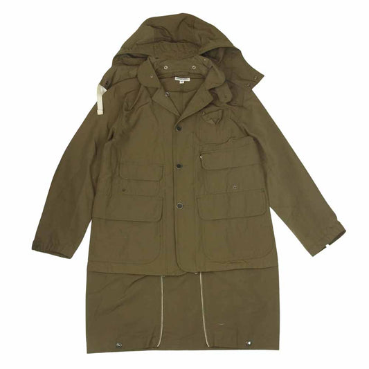 Engineered Garments エンジニアードガーメンツ コットン×ナイロン 2way フィールドパーカー ジャケット カーキ系 XS【中古】